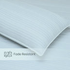 EcruE Luxury Woven Cotton Stripe Bed Sheet Set – 100% Cotton, Soft, Breathable & Premium Quality