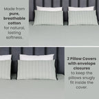 EcruE Luxury Woven Pleated Stripe Cotton  Bed Cover