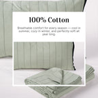 EcruE Luxury Woven Pleated Stripe Cotton  Bed Cover