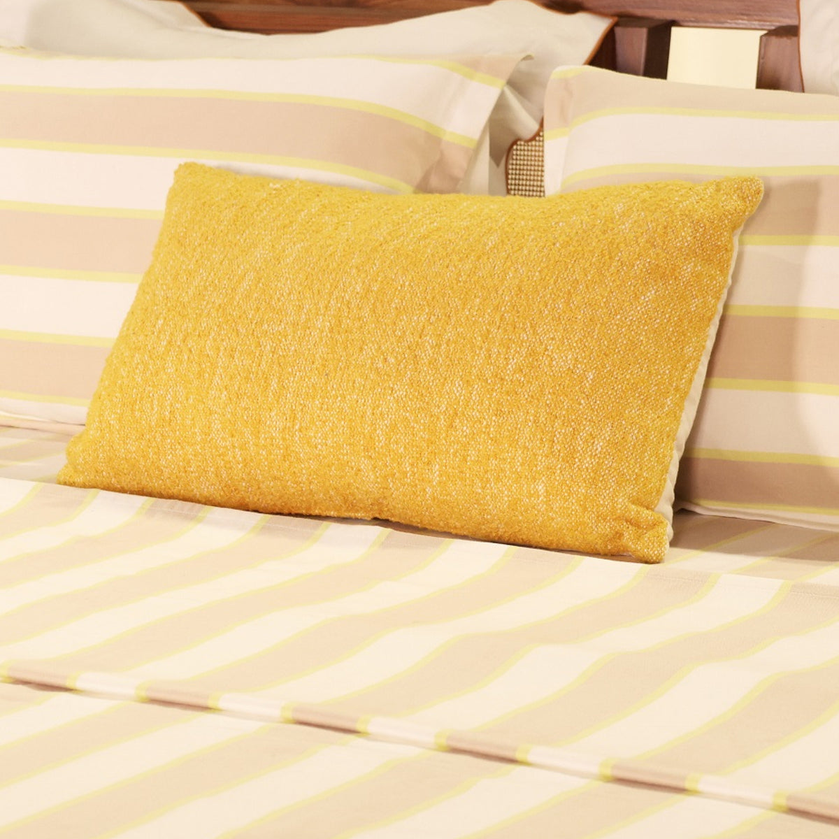 Golden Sands Yarn-Dyed Stripe Bed Sheet Set