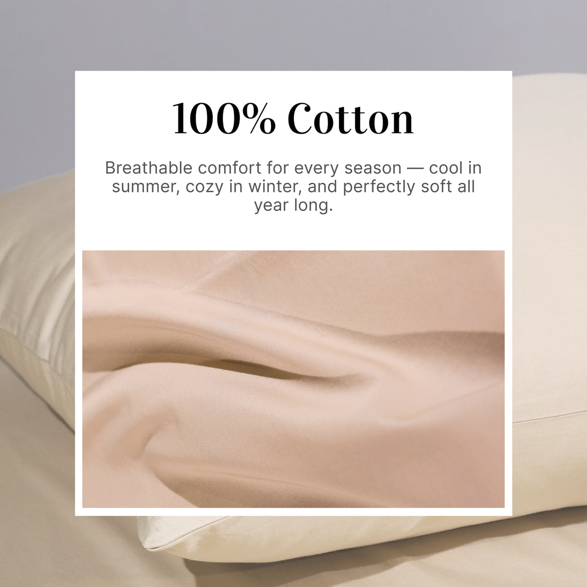 Minimalist Linear 400TC Cotton Satin Bed Sheet Set