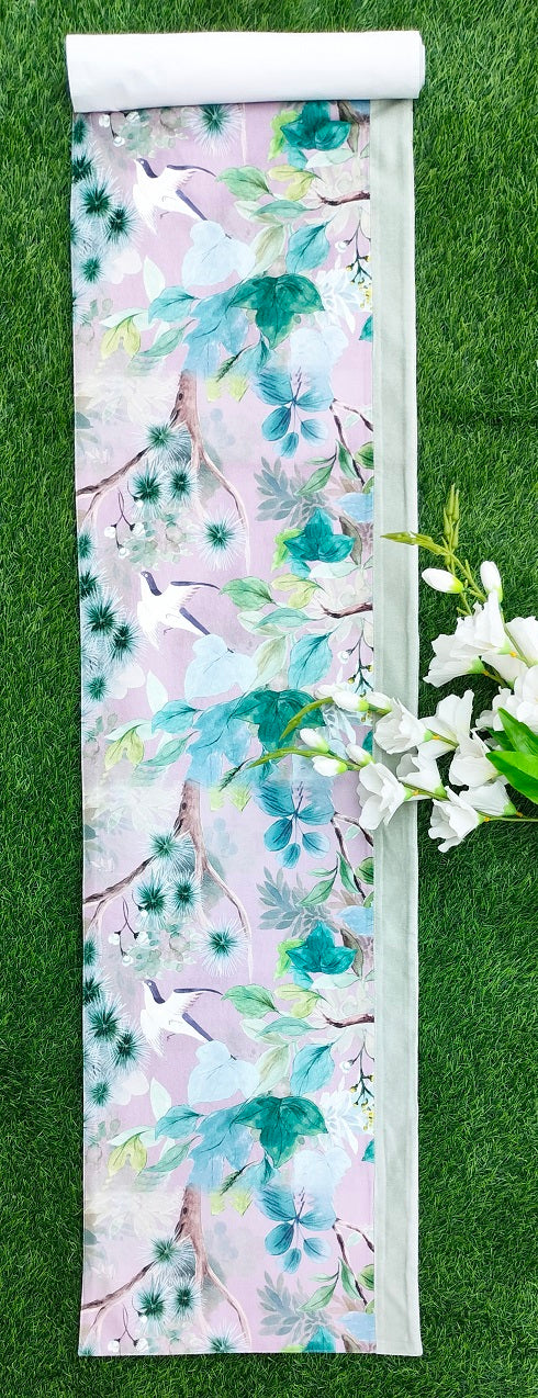 Enchanted Forest Velvet Printed Table Runner