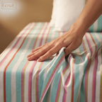 Premium Yarn-Dyed Woven Stripe Bed Sheet Set