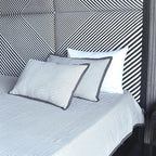 EcruE Luxury Montage Matelasse 80TC Woven Cotton Bed Cover Set | Elegant Home Décor Accent