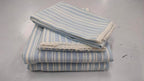 Luxury Woven Cotton/Poly Stripe Bed Sheet Set