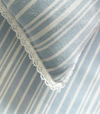 Luxury Woven Cotton/Poly Stripe Bed Sheet Set