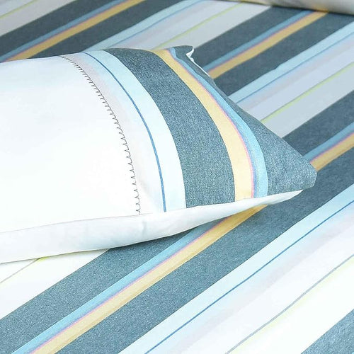 "Luxury King-Size Printed Cotton Satin Bed Sheet Set with Embroidered Pillowcases – Soft, Breathable & Durable Bedding for a Stylish Bedroom Decor