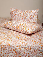 Luxury Cotton Seersucker Floral Printed Bed Sheet Set