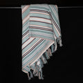Horizon Multi-Color Stripe Waffle Bath Towel Set Of 2 Pieces