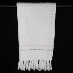 EcruE Premium White Waffle Bath Towel – 100% Cotton | Soft, Absorbent & Stylish | 27x52 inches