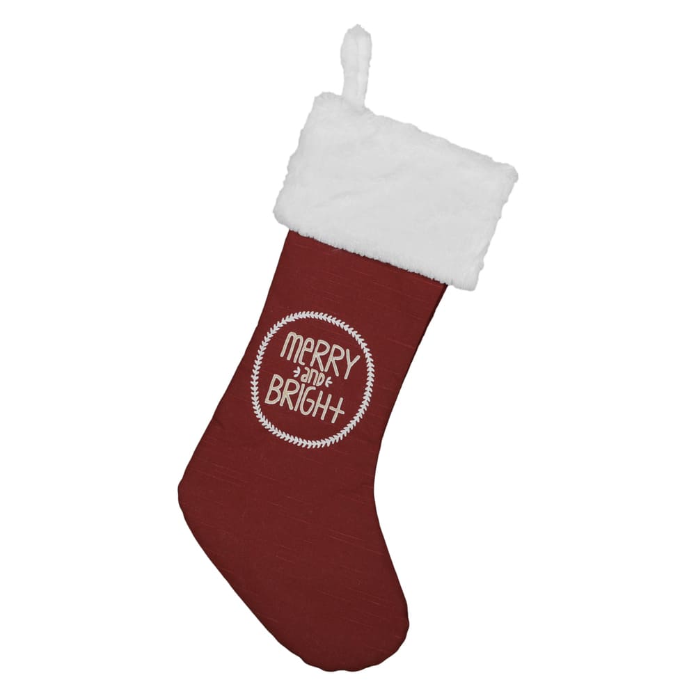 Merry & Bright Printed Stocking