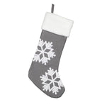 Snowflake Embroidered Stocking