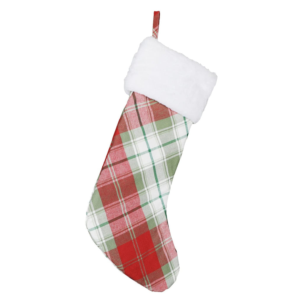 Yarn Dyed Woven Plaid Stocking