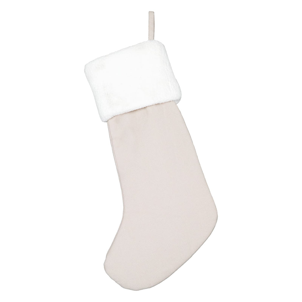 Deer Applique With Embroidery Stocking