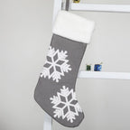 Snowflake Embroidered Stocking
