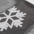 Snowflake Embroidered Stocking