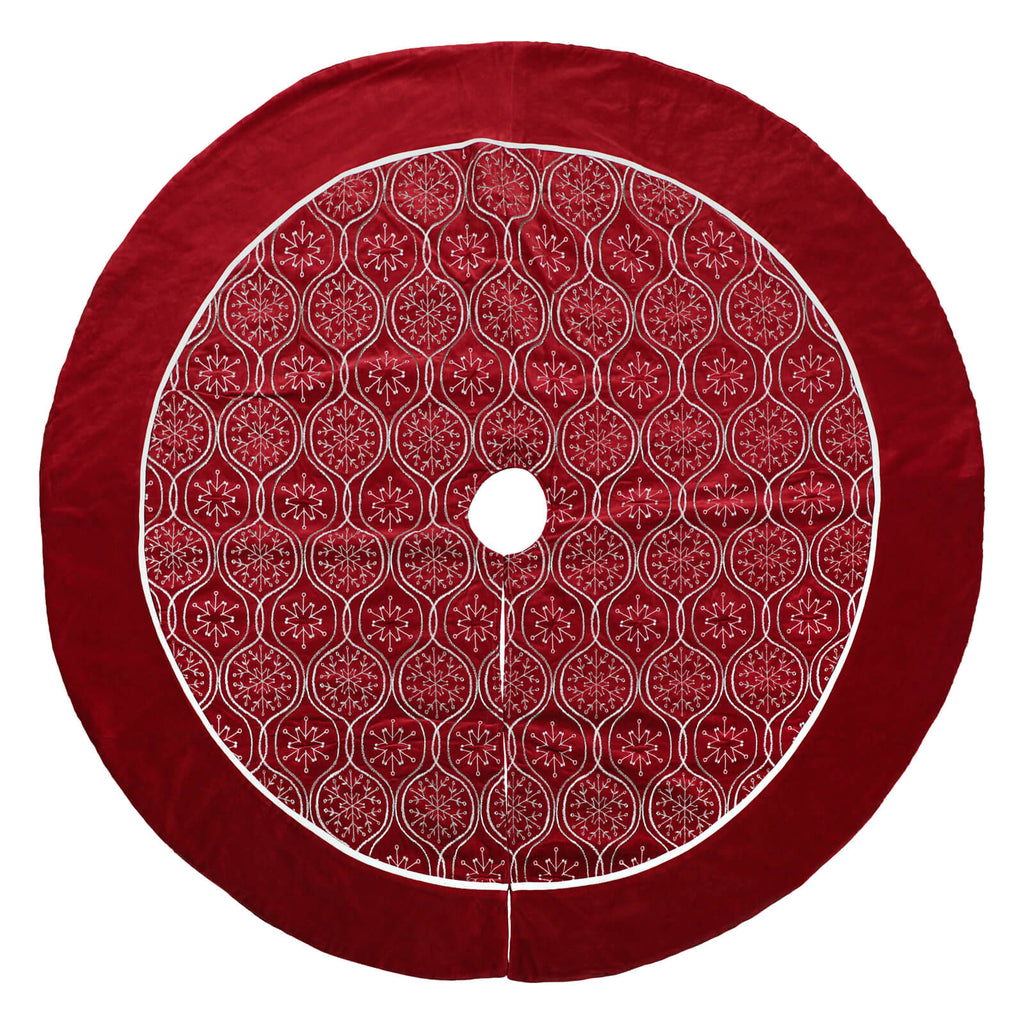 Snowflake Zari Embroidered T Skirt