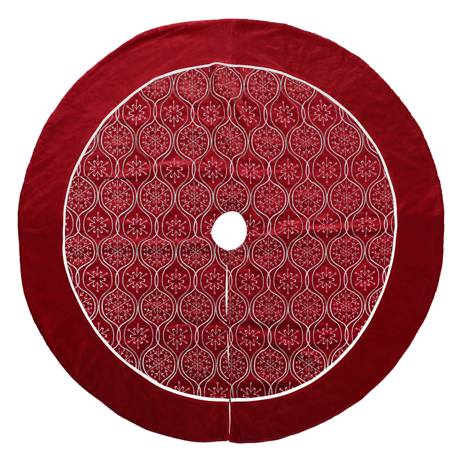 Snowflake Zari Embroidered T Skirt