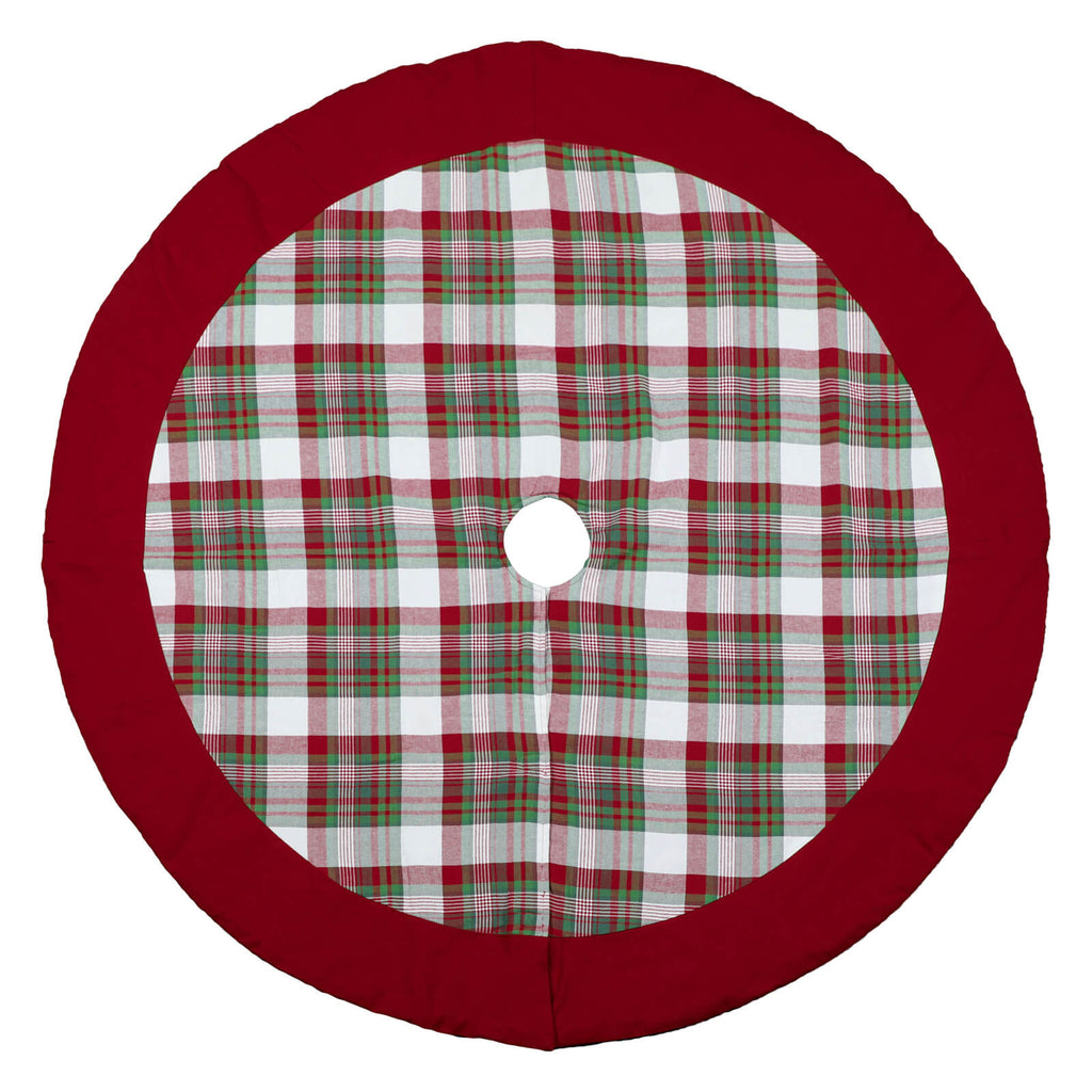 Woven Plaid T-Skirt