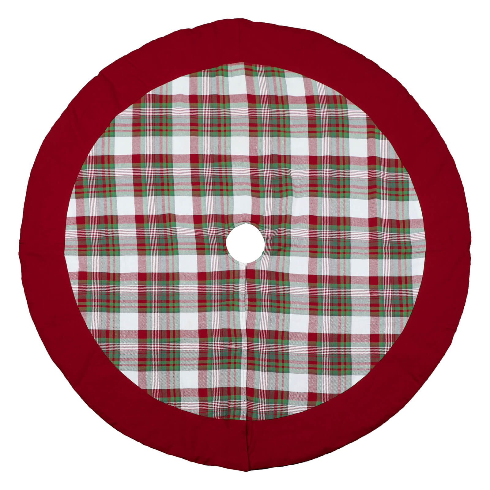 Woven Plaid T-Skirt