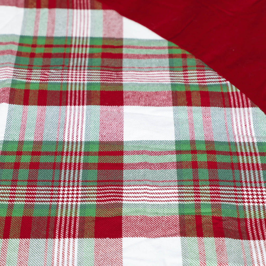 Woven Plaid T-Skirt
