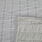 Metric Stitch Seersucker Quilt Set