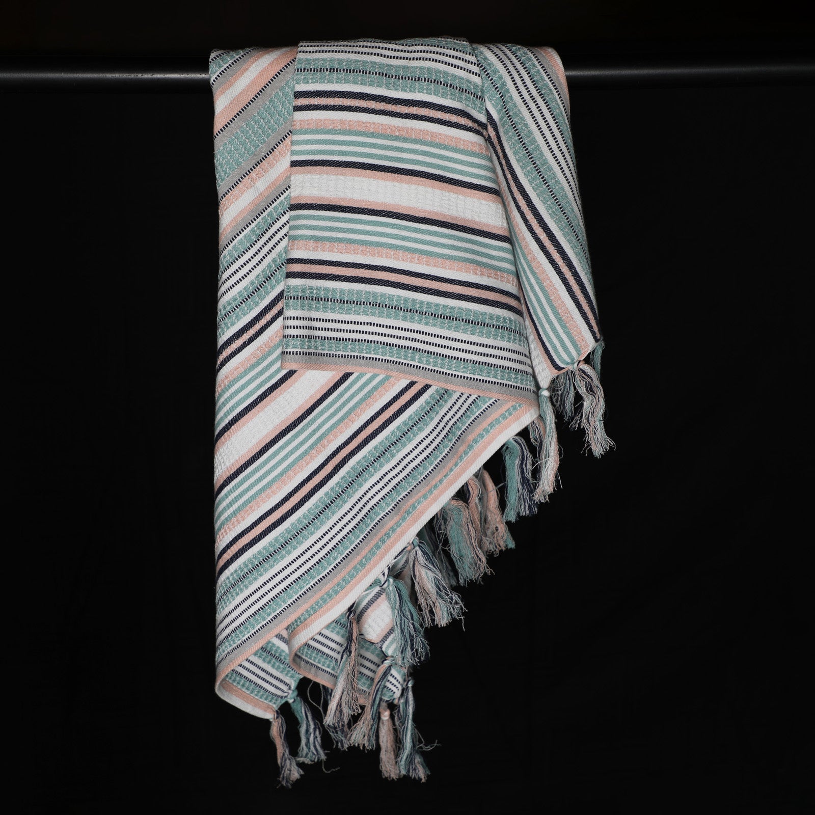 EcruE Multi-Color Cotton Waffle Bath Towel – Where Color Meets Comfort | 27x52 inches | Quick Dry | Made in India