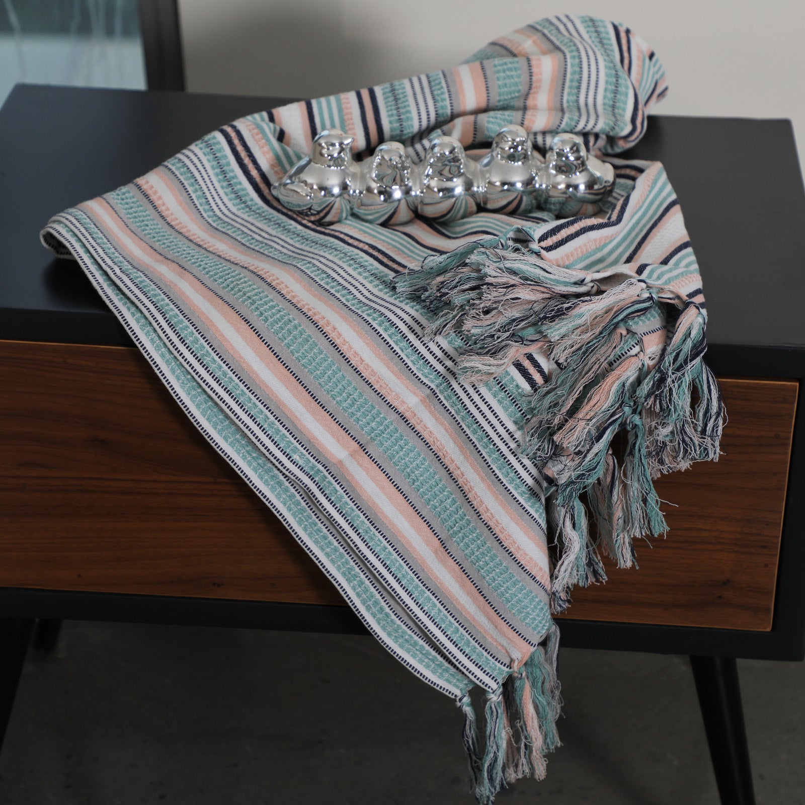 EcruE Multi-Color Cotton Waffle Bath Towel – Where Color Meets Comfort | 27x52 inches | Quick Dry | Made in India