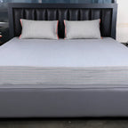 Riviera Rib-Woven Cotton-Blend Flat Bed Sheet Set