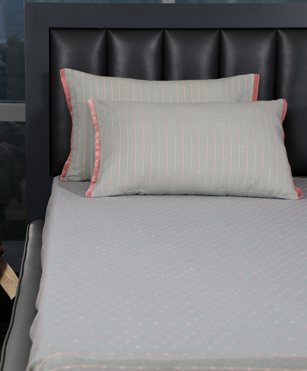 Riviera Rib-Woven Cotton-Blend Flat Bed Sheet Set