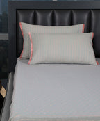 Riviera Rib-Woven Cotton-Blend Flat Bed Sheet Set
