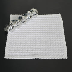 Ecrue Premium White Waffle Cotton Napkin – 12x12" (Set of 4) | Soft | Reusable | Made in India