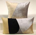 Angular Color Block Lumbar Pillow 14x24''
