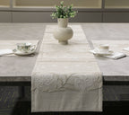 Charming Cotton Linen Embroidered Table Set Cotton Linen