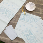Charming Cotton Linen Embroidered Table Set Cotton Linen