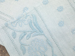 Charming Cotton Linen Embroidered Table Set Cotton Linen