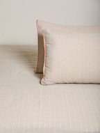 Riviera Rib-Woven Cotton-Blend Flat Bed Sheet Set