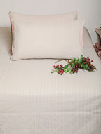 Riviera Rib-Woven Cotton-Blend Flat Bed Sheet Set