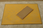 Two-Tone Slub & Blanket Stitch Table Linen Set Pack of 8 pieces