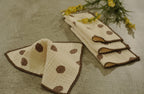 Premium Polka-Dot Cotton Gauze Dish Cloths Set Of 4 Pieces
