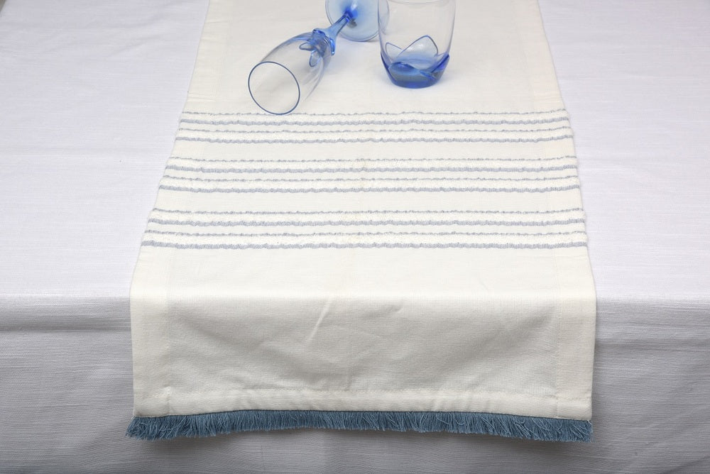 Elegant Woven Dobby Striped Table Set