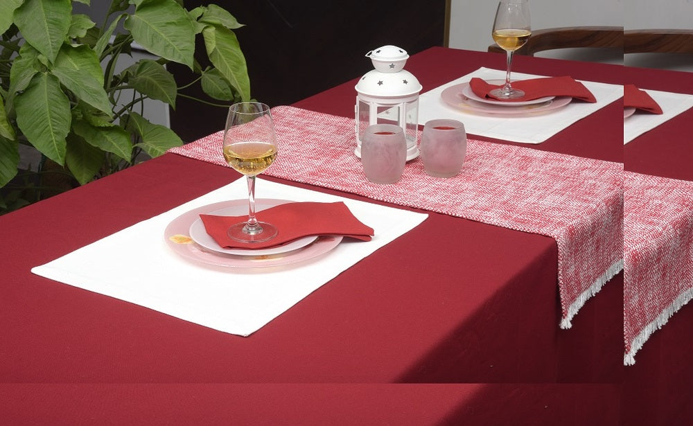 Vibrant Woven Dobby Striped Table Set