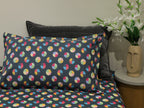 Premium Cotton Colour Block Printed Bed Sheet Set