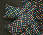 Premium Cotton Colour Block Printed Bed Sheet Set