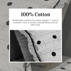 Classic Luxury Sear- Sucker Embroidered Bed Cover Set