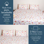 Premium Floral Watercolor Bed Sheet Set