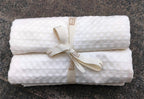 Classic White Waffle Weave Kitchen Towel Set of 2 Pieces