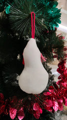Cozy Velvet Snowman Hanging Ornament