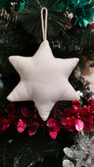 Felt Snowflake Star Hanging Ornament