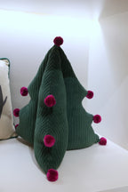 Charming Corduroy Christmas Tree Pillow